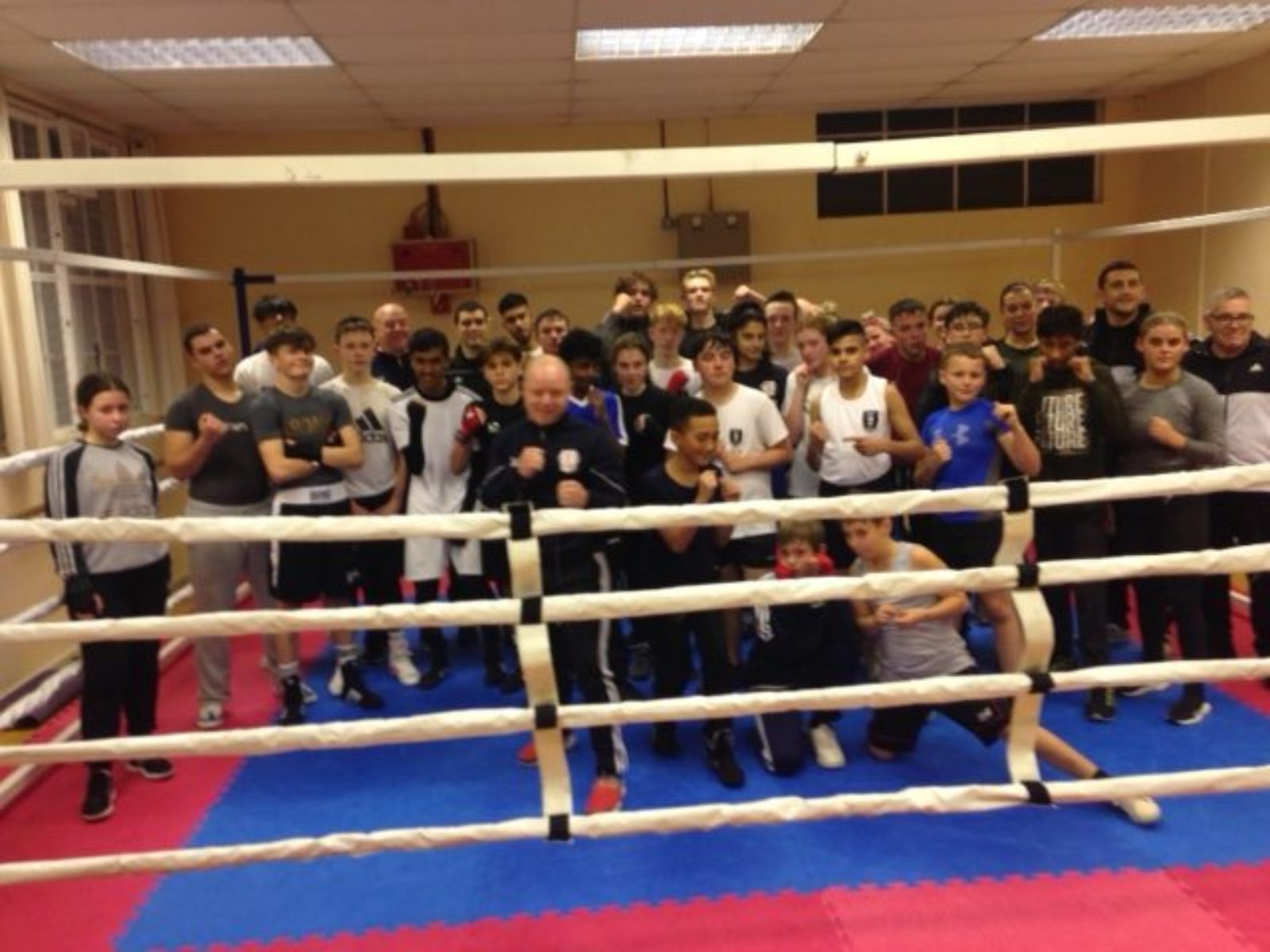 Young people from Surbiton and Kingston Upon Hull boxing clubs