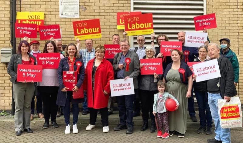 Emily Thornberry with Kingston Labour Candidates and campaigners 