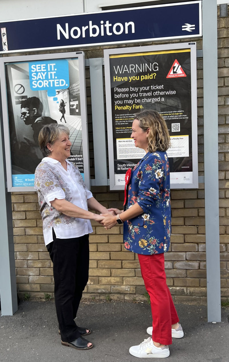 Former Kingston councillor, Julie Reay with 2022Marcela Benedetti  Candidate Marcela Be