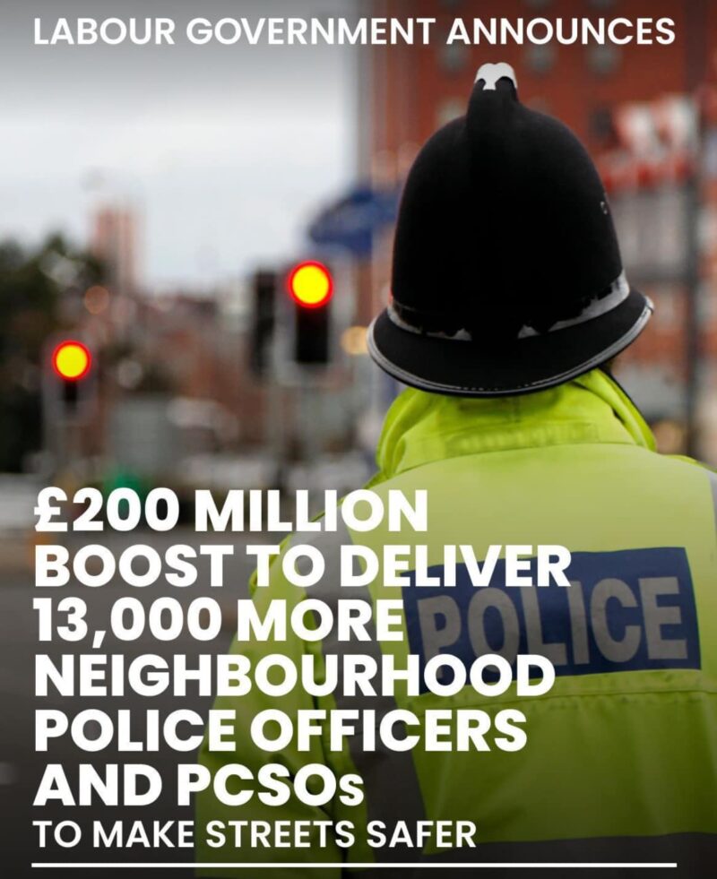 £200 Million Funding Boost to Policing 