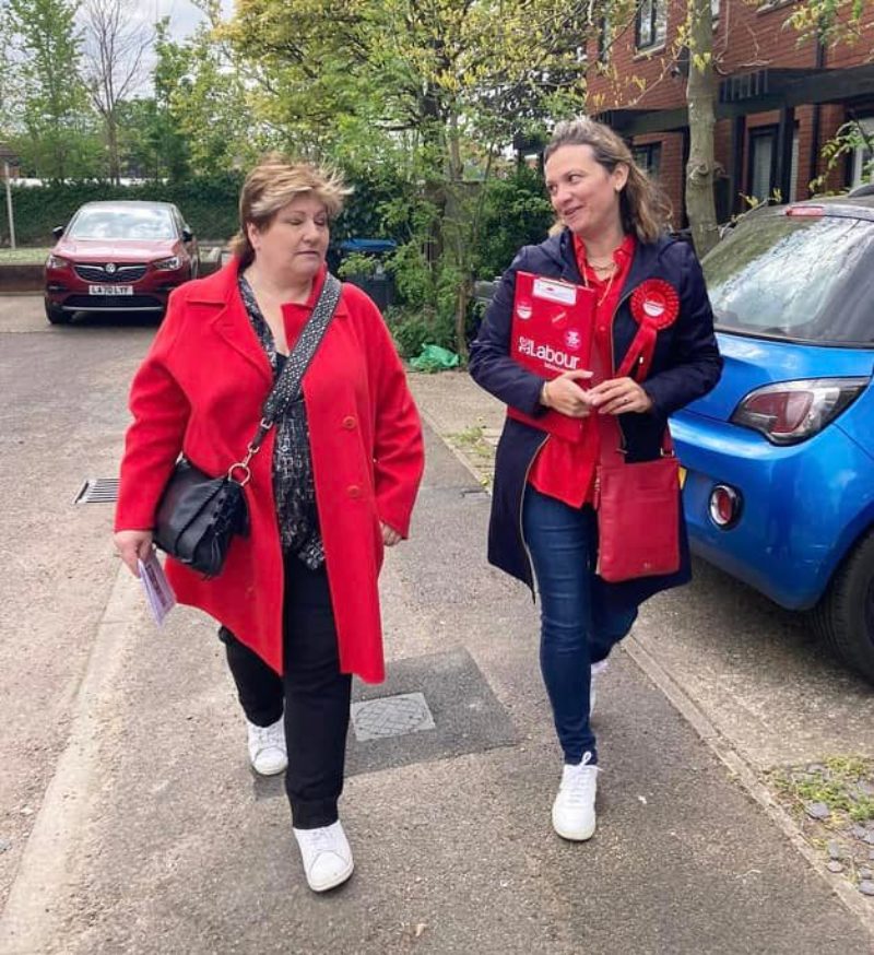 Emily Thornberry with Norbiton Candidate Marcela Benedetti 