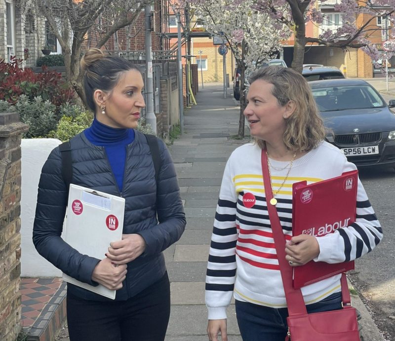 Labour’s Candidate for Norbiton Marcela Benedetti and Dr Rosena Allin-Khan